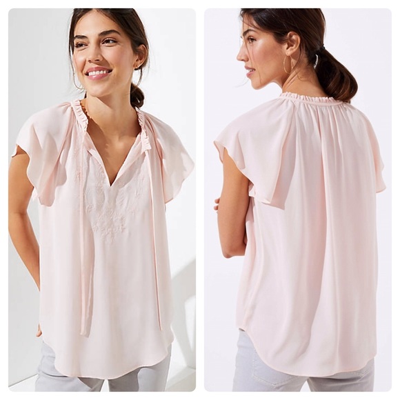 loft pink top